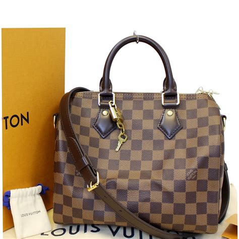 louis vuitton speedy 25 bandouliere damier ebene review